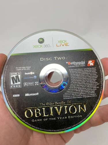 Elder Scrolls IV Oblivion GOTY (Xbox 360, 2011) - DISC ONLY TESTED — photo 6