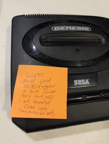 2 SEGA Genesis Lot, MK-1631 Model 2 Console, For Parts Or Repair — photo 2