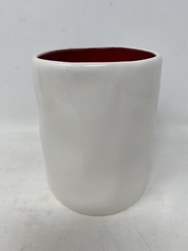 NEW Rae Dunn HERS Mug Cup - Red Inside And Text Color Magenta Artisan Collection — photo 5