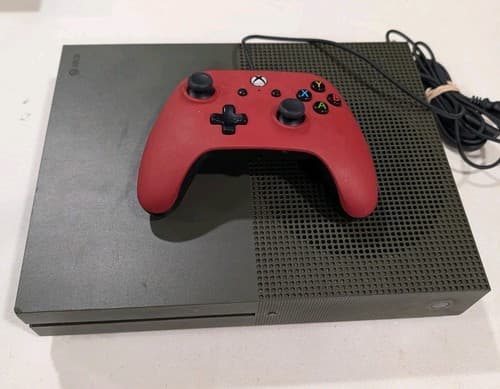 Microsoft Xbox One S 1TB Console 1681 Military Green - Tested Working