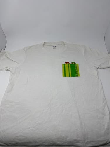 UNIQLO UTGP Nintendo Super Mario Luigi Warp Pipe Pocket T-Shirt White