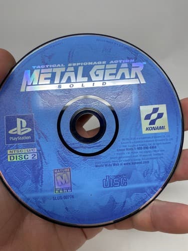 Metal Gear Solid Sony PlayStation 1999 Disc Only Tested and Working PS1 — photo 7