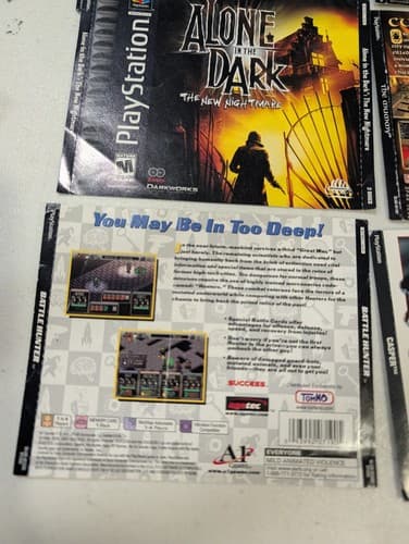 Lot of 9 PS1 Case Artworks - Alone In The Dark, Darkstone, Casper, The Mummy — photo 4