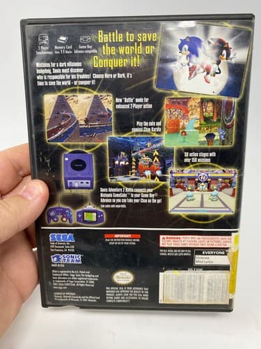 SEGA Sonic Adventure 2 Battle Player's Choice NO MANUAL GameCube E, NTSC-U/C — photo 5