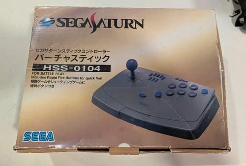 Sega Saturn VIRTUA STICK Fighting Controller HSS-0104 Boxed Tested