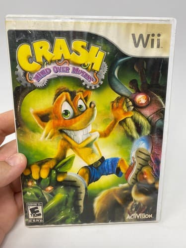 Crash Mind Over Mutant Nintendo Wii, 2008 Complete CIB Tested Check Pics Damage