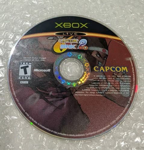 Capcom VS SNK 2: EO Original XBox Video Game Disc Only