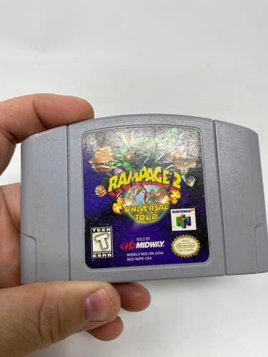 Rampage 2 Universal Tour (Nintendo 64, 1999) *Authentic - Tested* — photo 2