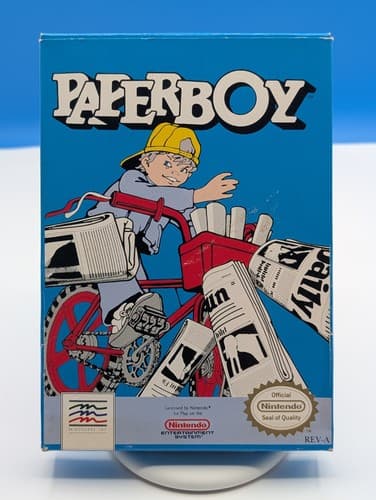 Paperboy (Mindscape, 1988) NES Game w/ Box & Manual ~ Tested & Working — photo 2