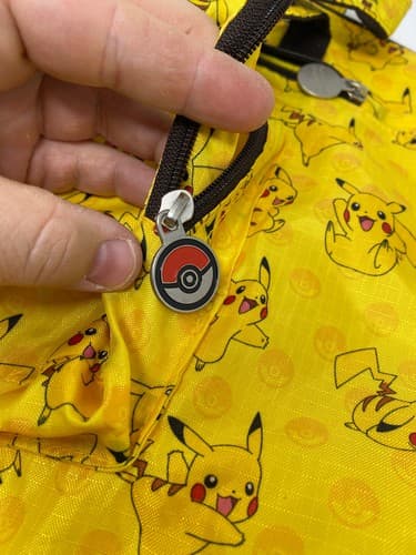 Pokemon Pikachu Yellow All Over Print Tote Bag Zippered Travel Shopping Bag — photo 6