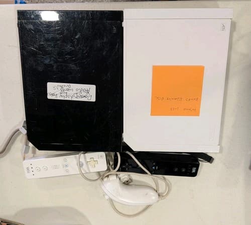 Nintendo Wii Console Systems - White & Black - Parts, Repair, AS-IS With Extras