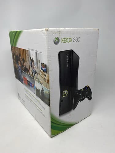 Microsoft Xbox 360 S 4GB Black Console CIB w/ Controller Tested Works — photo 5