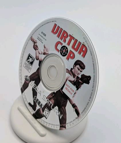 Virtua Cop (Sega Saturn) Tested Disc And Manual Only, Tested & Working — photo 6