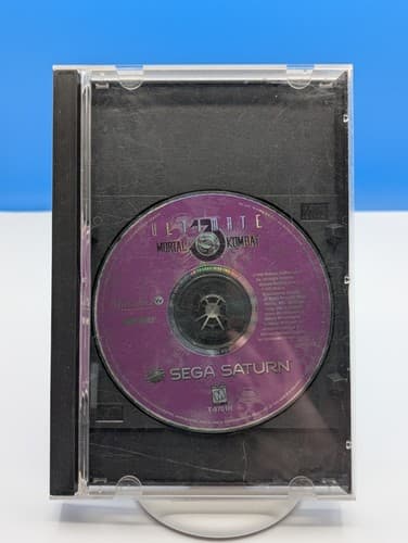 Midway Ultimate Mortal Kombat 3 Sega Saturn Disc & Back Art Only, Tested