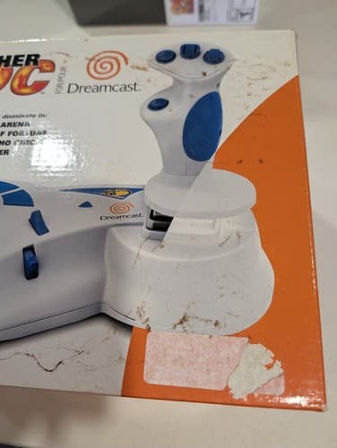 Sega Dreamcast Madcatz Panther DC Flight Stick Trackball Controller CIB — photo 4