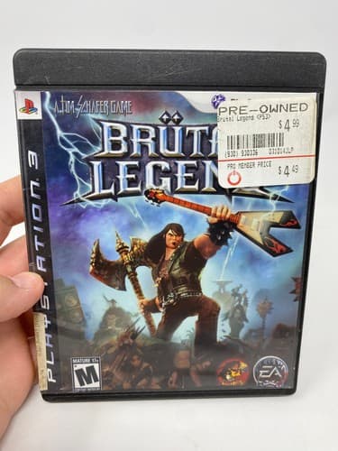 Brutal Legend PS3 Action Adventure M Mature Electronic Arts Rental Case