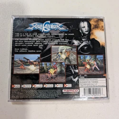 Namco Soul Calibur CIB Fighting Game for Sega Dreamcast 1999 Edition US Version — photo 2