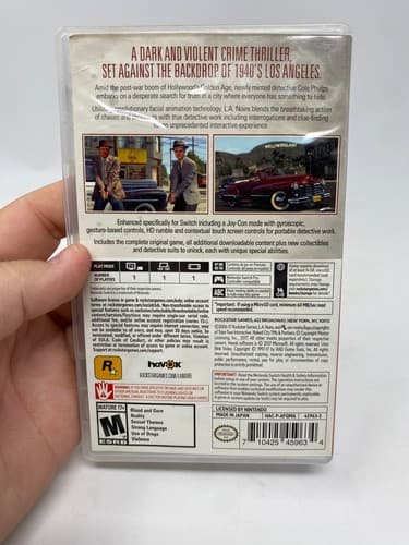 L.A. Noire - Nintendo Switch LA DETECTIVE GAME & CASE — photo 6