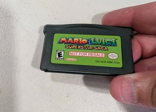 Mario & Luigi Superstar Saga Not For Resale NFR GBA Game Boy Advance Cart Tested — photo 3