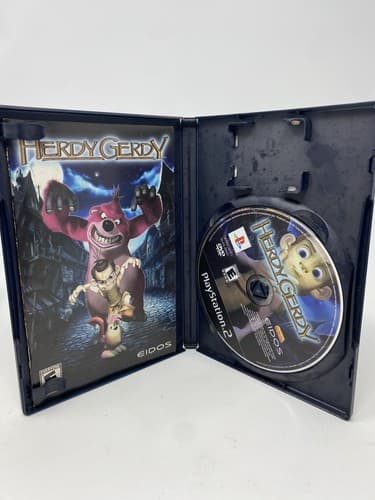 Herdy Gerdy PlayStation 2 PS2 Complete CIB Case Manual Disc Clean Eidos Core — photo 7