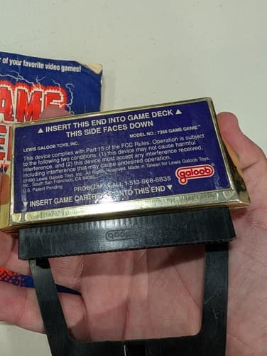 Nintendo NES Galoob Game Genie Video Game Enhancer with Code Book Manual — photo 3