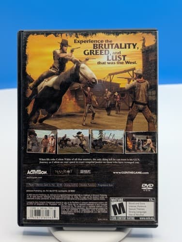 Gun (PS2) Activision Action & Adventure M NTSC-U/C Manual & Case CIB Tested — photo 2
