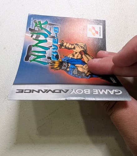 Ninja Five-O GameBoy Advance GBA RARE Authentic Original *MANUAL ONLY* — photo 5