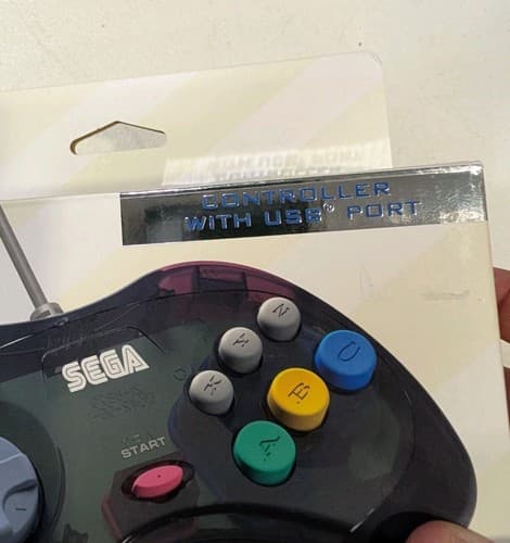 RetroBit Official Sega Saturn USB Controller Pad Slate Grey — photo 2