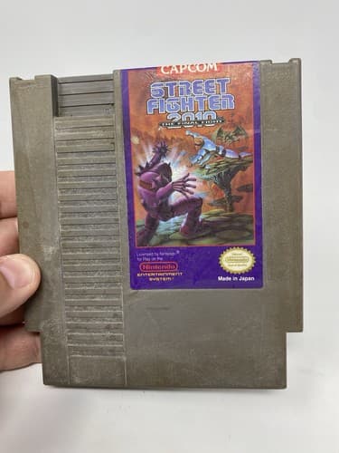 Street Fighter 2010 The Final Fight Nintendo NES 1990 Game Cartridge Only As Is — photo 2