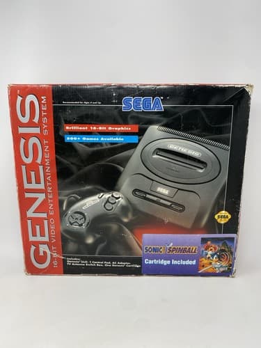 Sega Genesis Model 2 Console CIB Console Controller Insert Box Tray Tested Works