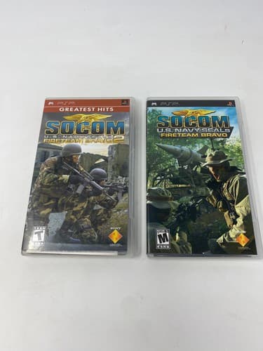 SOCOM US Navy Seals Sony PSP Bundle Fireteam Bravo 1 & 2