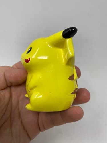Nintendo Pikachu Ceramic Coin Piggy Bank Complete Set with Coin Plug — photo 3