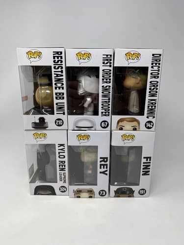 Funko Pop! Star Wars Vinyl Figures Lot of 6 - Rey Resistance BB Unit Finn New — photo 3