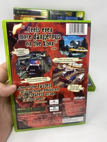 Lot Of 4 Xbox Games Burnout Revenge Point Of Impact Developers PGR Forza Motorsp — photo 3