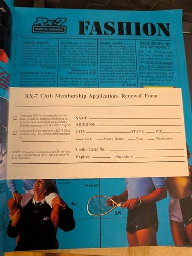 Rotary Rocket RX-7 Volume 11 #4 December 1989 Fan Magazine — photo 5