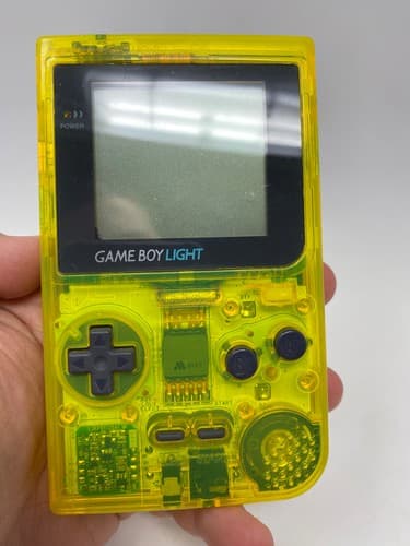 Nintendo GameBoy Light Game Boy GB Console Clear Yellow Toys R Us Limited Model — photo 2