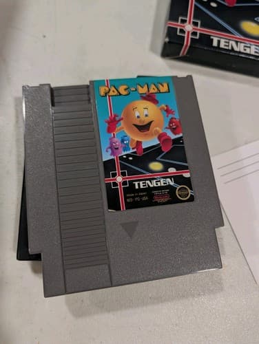 Pac-Man Tengen Grey Cart Nintendo NES Complete in Box CIB Tested — photo 8