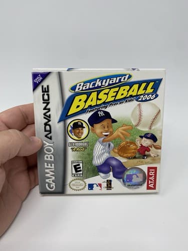 Backyard Baseball (Nintendo Game Boy Advance, 2004) Box Manual Inserts Poster