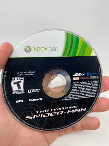 The Amazing Spiderman (Microsoft Xbox 360, 2012) Disc Only Tested Working