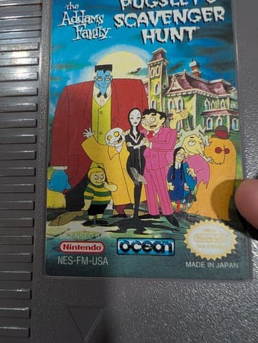 The Addams Family Pugsley's Scavenger Hunt Nintendo NES Video Game Pak Cartridge — photo 5