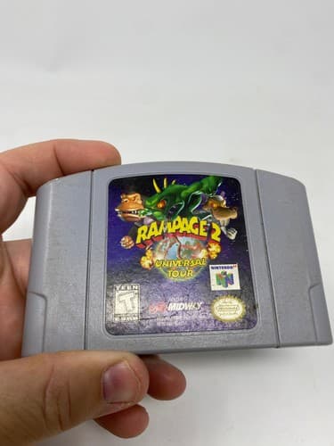 Rampage 2 Universal Tour (Nintendo 64, 1999) *Authentic - Tested* — photo 4