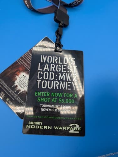 Halo 3 ODST Xbox 360 Promotional Black Lanyard Chain Promo W/ COD MW 2 — photo 5