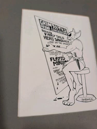 Grimtooth's Arena Concessions Liz Danforth Original Art 1982 — photo 3