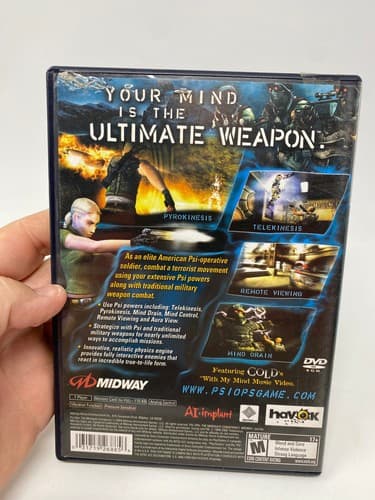 Psi-Ops: The Mindgate Conspiracy (Sony PlayStation 2, 2004) PS2 CIB Black Label — photo 5