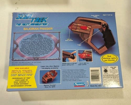NOS Playmates 6271 Star Trek The Next Generation Bajoran Phaser 1995 — photo 6