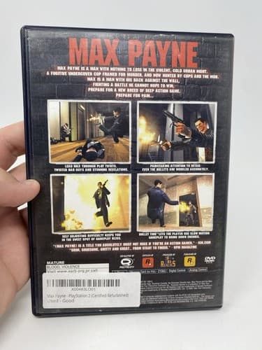 Max Payne (Playstation PS2) Greatest Hits Complete CIB Tested Clean Fast Ship! — photo 5
