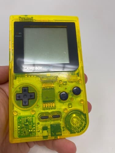 Nintendo GameBoy Light Game Boy GB Console Clear Yellow Toys R Us Limited Model — photo 3
