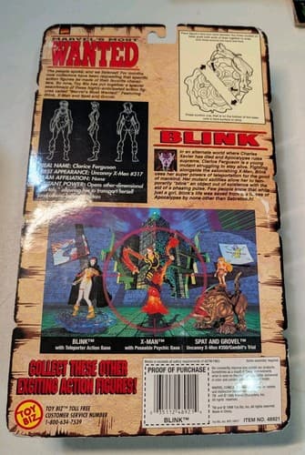 Vintage 1998 Marvel Entertainment Most Wanted Blink Teleporter Action Figure — photo 3