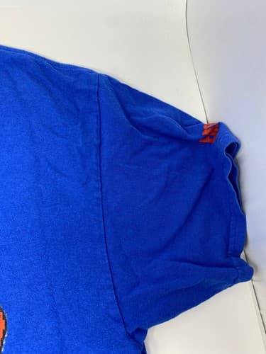 DC Comics Batgirl Wonder Woman Supergirl Pixel Art Blue Graphic T-Shirt XL — photo 7