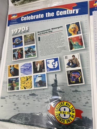 Sealed CELEBRATE THE CENTURY 1940-1990. Lot of 6 Sheets Set US Stamps NEW — photo 5